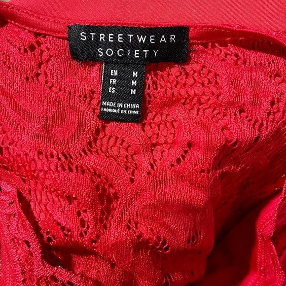 Street Wear Red dress size M - Picture 3 of 6